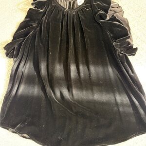 GAP Women's Elegant Black Velvet Blouse